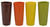 Tupperware Vintage Tupperware 16oz Tumblers Harvest Colors Set, colorful tumblers in brown, orange, yellow, and green.