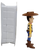 McDonald's Happy Meal toy of Woody from Toy Story from the 1996 Disney masterpiece video series.  The Woody figure comes in a case that resembles the VHS tape.