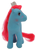 Vintage Hasbro 1987 G1 My Little Pony Flutter Ponies Tropical Breeze. Tropical Breeze is a blue pony with red hair and a flamingo on body. Tropical Breeze is 4-inches tall by 2.5-inches long by 1.5-inches wide and was made in China.