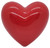 M&M'S Heart Shaped Plastic Candy Container, red heart-shaped plastic container for storing candies.