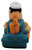 Taco Bell Kids' Meal 1995 The Flintstones Stone Age Stampers Under 3 Fred Flintstone Golf Cart Toy - loose collectible figure.