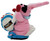 Energizer Batteries 1997 Energizer Bunny 7-inch Beanbag Plush (Loose), a pink plush toy designed to resemble the Energizer Bunny with a big floppy ear, a blue bow tie, and an Energizer battery logo on a small pillow.