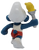 Vintage 1978 Schleich Smurfs 2.0030 Torchbearer Smurf wearing red shorts and white shirt and shoes. The regular Smurf carries the Olympic torch! Torchbearer Smurf proudly runs with the torch to light the Olympic Flame.