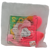 McDonald's Happy Meal Toy of Pinky the Pink Flamingo from the 1997 Ty Teenie Beanie Babies series of toy animals. Pinky is pink with yellow beak. The series contains 10 different Ty Teenie Beanie Babies and was available April 4 - 24, 1997.