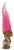 RUSS 2-inch tall troll doll with pink hair wearing a diaper and bib.  With hair, the troll stands 5-inches tall.