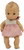 Playmates 6-inch Pixie girl baby doll model 9055 with molded hair and clothes. The doll line was from the 1980's has legs and arms that move at the torso. She has a soft body with pink and white gingham dress from the late 1980's.