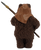 LFT 2007 Star Wars Return of the Jedi 2-inch PVC figure of Wicket W. Warrick the Ewok holding a spear. Wicket W. Warrick was the brave young Ewok who willingly joined the Rebellion and aided in the battle against the Empire on the forest moon of Endor.