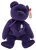 Ty Beanie Baby of Princess Bear from 1997. The Process bear is purple with white rose on chest. This version is PE filled, Made in China and has space in poem. The bear is 8-inches long and was used to raise money for the Diana, Princess of Wales Memorial Fund.