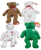 McDonald's 1999 Ronald McDonald's House Charities Ty Teenie Beanie Babies International Bear Set featuring Glory (USA), Erin (Ireland), Britannia (United Kingdom) & Maple (Canada). The bears are 5.5-inches long and 3-inches wide.