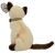 Ty Beanie Baby of Siam the Siamese Cat from 2001. Siam is 7-inches long and 7-inches tall wearing a gold collar. Siam was born 10/19/00 and retired 12/12/01.