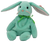 Ty Beanie Baby of Hippity the Bunny Rabbit from 1996. Hoppity is green with pink nose, ears and whiskers. Hippity is 8.5-inches long and was born 06/01/96 and retired 05/01/98.