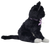 Ty Beanie Baby of Fussy the Cat from 2004. Fussy is black with white face, paws and chest. The cat is 6-inches tall and 8-inches long and was born 02/15/04 and retired 10/27/04.