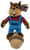 Dakota the squirrel wears blue pants and red shirt and is holding an acorn that is removable.