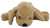 Gund 7-inch long bean bag plush of a solid brown dod with black eyes and nose. The dog also has a 2-inch long tail and has polyester fiber stuffing in head.