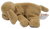 Gund 7-inch long bean bag plush of a solid brown dod with black eyes and nose. The dog also has a 2-inch long tail and has polyester fiber stuffing in head.
