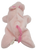 GOFFA International 7-inch long pink pig bean bag plush. The pig lays flat with pink tail with black eyes.