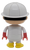 Ryan's World 3-inch figure of Ryan as a construction worker for ages 3 & up. Ryan is wearing a white uniform and hard hat with red R and red gloves that stands 3-inches tall. Ryan's World is a Youtube channel that reviews toys.