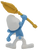McDonald's Happy Meal Toy of Clumsy Smurf from the 2011 The Smurfs Movie series of toys. Clumsy has the golden magic wand! This McDonald's Happy Meal Smurf toy figure was part of a special promotion for The Smurfs Movie in 2011. The Clumsy Smurf figurine is marked, "(c) Peyo 2011 - Made for McD's". He also has "Clumsy" stamped on the bottom of his foot. Clumsy Smurf is number 5 of the North America set of 16. and was available July 29th - August 25th, 2011.