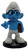 NECA 2011 The Smurfs Tag-Athon collectible game figurine of Brainy Smurf for ages 8 & Up. The game offered 8 different collectible figures that stand 2-inches tall. Brainy Smurf is holding a book in his left hand and has his right hand out in front of him.