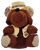 Vintage 1982 Promotional 12-inch Teddy Bear Mascot Z-Bear from Z-107. The bear is brown and wearing a tan vest with Z-107 on it and tan hat with Z-Bear on it. Z-107 was a country music station located in Central Pennsylvania during that time.