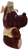 Vintage 1982 Promotional 12-inch Teddy Bear Mascot Z-Bear from Z-107. The bear is brown and wearing a tan vest with Z-107 on it and tan hat with Z-Bear on it. Z-107 was a country music station located in Central Pennsylvania during that time.
