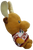 Ideal Toys Direct 16-inch plush holiday reindeer. The reindeer is wearing a festive white shirt with Christmas lights and red snowflakes. The plush was made in China and filled with Polyester Fibers.