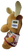 Ideal Toys Direct 16-inch plush holiday reindeer. The reindeer is wearing a festive white shirt with Christmas lights and red snowflakes. The plush was made in China and filled with Polyester Fibers.