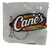 Raising Cane's chicken fingers promotional rubber keychain that is flexible. The keychain is 2.25-inches long and features The Raising Cane's Chicken Fingers logo.