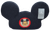 Disney Parks Jerrod Maruyama designed Kingdom of Cute Mickey Mouse Ears hat plush pillow. The pillow resembles the famous Mickey Mouse ears hat with a young Mickey Mouse on the front. The pillow is 16-inches across and 9-inches high and 4-inches thick.