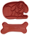 Scholastic 1988 red plastic cookie cutter set of Clifford the Big Red Dog and his bone. The Clifford cookie cutter is 3-inches long by 2-inches and the bone cutter is 3-inches long by 1.25-inches wide. Clifford, a 20-foot-tall red dog who loves stories, and his owner, Emily Elizabeth, enjoy new adventures as they explore their island home.