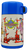Saban's BeetleBorgs Metallix plastic thermos by Aladdin in 1996. The thermos would have come with a matching lunchbox. The thermos has a blue plastic cup lid with a handle and a white body with characters from the Saban television show such as Flabber, Roboborg, Chromium Gold Beetleborg & Platinum Purple Beetleborg.