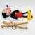 Vintage Pelham Puppets Walt Disney's Mickey Mouse hand made standard puppet for children. The Mickey Mouse marionette has a molded composition head with wooden limbs and a cross-shaped wooden control bar with strings. Pelham Puppets were Made in England.