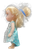 Jakks Pacific Disney Frozen Ice and Snow Elsa Petite doll wearing her signature icy dress for ages 3 & up. The doll stands 6-inches tall with movable arms, legs and head.