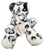 Aurora mini Flopsie Snow Leopard 8-inch long plush. The snow leopard is a stocky cat and has a thick whitish to grey fur with black spots on the head and neck, with larger rosettes on the back, flanks and bushy tail