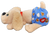 Basic Fun 2023 Pound Puppies Newborns "Sleepy" tan puppy wearing a blue diaper with clouds and sleeping puppy face. They’re soft, they’re snuggly, and now they have an adorable smile that will melt your heart! That’s right – everyone’s favorite retro Pound Puppies are back, this time with an earth-friendly and adorable twist. These happy pups come wrapped in cute little diapers that reveal their personalities, and a smile to match!