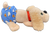 Basic Fun 2023 Pound Puppies Newborns "Sleepy" tan puppy wearing a blue diaper with clouds and sleeping puppy face. They’re soft, they’re snuggly, and now they have an adorable smile that will melt your heart! That’s right – everyone’s favorite retro Pound Puppies are back, this time with an earth-friendly and adorable twist. These happy pups come wrapped in cute little diapers that reveal their personalities, and a smile to match!