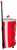 Coca-Cola soft sided insulated cooler with wheels and telescopic handle by Concept One in 2020. The cooler is shaped like a Coca-Cola can with zipper top. There is a bottle opener attached to the inside of the cooler for convenience.