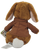 Just Play 2018 Peter Rabbit Benjamin 7-inch plush for ages 3 & up. Benjamin is wearing a brown jacket with gold buttons. Benjamin is Peter Rabbit's cousin. He is a loyal and brave friend to Peter and helps him recover from mishaps and misadventures.