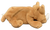 GOFFA International 7-inch long brown Triceratops bean bag plush. The Triceratops lays flat with 2 brown horns and 1 white horn.