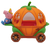 Jazwares 2003 Peppa Pig little carriage with Princess Peppa Pig. Take a ride around Peppa’s kingdom in her Little Carriage! What’s a princess without a magical little pumpkin carriage? There’s plenty of room to take a friend or two in this perfect coach fit for royalty! Includes a Princess Peppa articulated figure. Carriage seats 3 total figures and fits other Peppa Pig figures of the same scale. Collect all the Peppa Pig Little Vehicles for the ultimate playtime experience! Suitable for age 3 years and up.