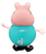 Hasbro 3-inch tall figure of Daddy Pig from the series Peppa Pig. Daddy Pig is a fun and responsible dad who balances both aspects of parenting very well. He connects with Peppa, George and Evie by seeing the world from their perspective, encouraging honesty and curiosity. He is wearing blue clothes with black shoes and glasses.