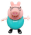 Hasbro 3-inch tall figure of Daddy Pig from the series Peppa Pig. Daddy Pig is a fun and responsible dad who balances both aspects of parenting very well. He connects with Peppa, George and Evie by seeing the world from their perspective, encouraging honesty and curiosity. He is wearing blue clothes with black shoes and glasses.