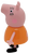 Hasbro 3-inch tall figure of Mummy Pig from the series Peppa Pig. Mummy Pig is a creative, playful, and kind mum who is proud of her family and supports them in all their endeavours. She is wearing orange dress with black shoes.