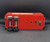 Vintage Mighty-Marx van line pressed steel trailer by Marx. The trailer is red with Mighty-Marx Van Line on each side and white swing doors on the trailer. The trailer is 9-inches long and has plastic wheels and was Made in Japan.