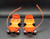 Mattel 1960's Baby First Step Dolls plastic red roller skates that slid over the feet of the doll. The skates are 4-inches long and a 3 3/4-inch inner footbed. The skates featured grooved bottoms to help stabilize her as she moved