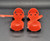 Mattel 1960's Baby First Step Dolls plastic red roller skates that slid over the feet of the doll. The skates are 4-inches long and a 3 3/4-inch inner footbed. The skates featured grooved bottoms to help stabilize her as she moved