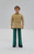 Vintage Fisher-Price #250 Doll House Dad figure. The Dad figure is wearing tan long sleeve shirt, aqua green slacks and black shoes. This was available 1978-1980