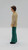 Vintage Fisher-Price #250 Doll House Dad figure. The Dad figure is wearing tan long sleeve shirt, aqua green slacks and black shoes. This was available 1978-1980