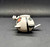 Roblox Piggy blind bag Robby from series 1. This is a 3-inch collectible figure featuring a grey, robot-like pig character with a chainsaw arm and mismatched eyes. The figure is often sold in mystery packs or specialized 4-packs.