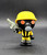 Roblox Piggy blind bag Torcher from series 1. Torcher stands approximately 3 inches tall and features the character in a yellow hazmat suit with a gas mask.